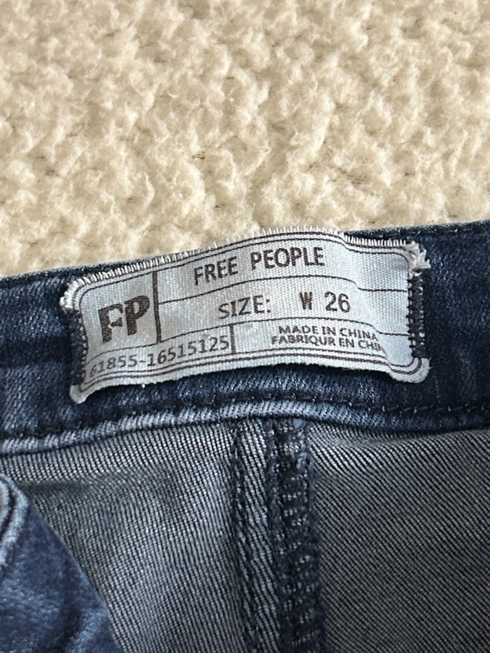 Free People Maddox Stretch Flare Jeans Size 26 - Picture 3 of 11